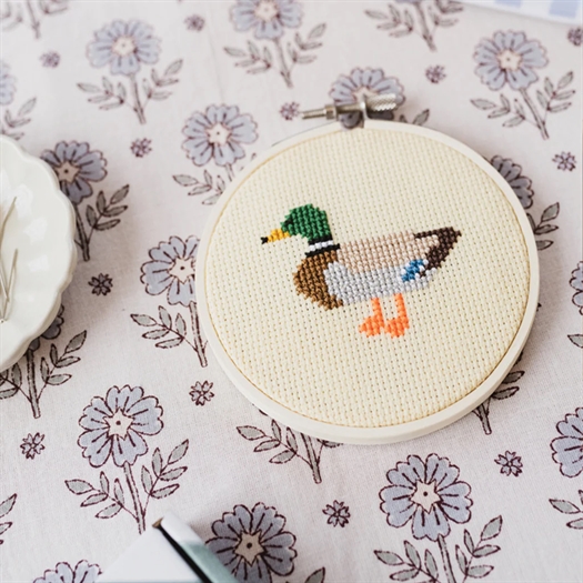 Cotton Clara Duck Cross Stitch Kit